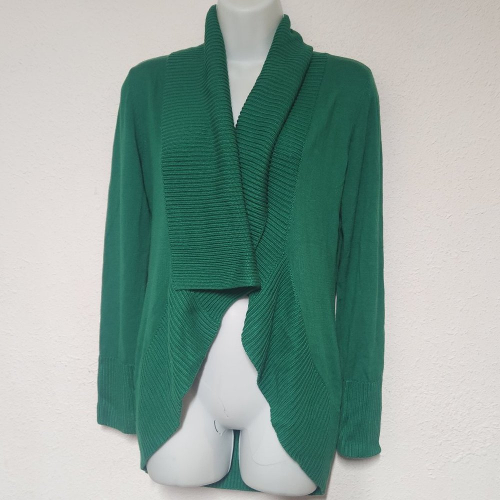 INC Emerald Green cardigan sweater in size small